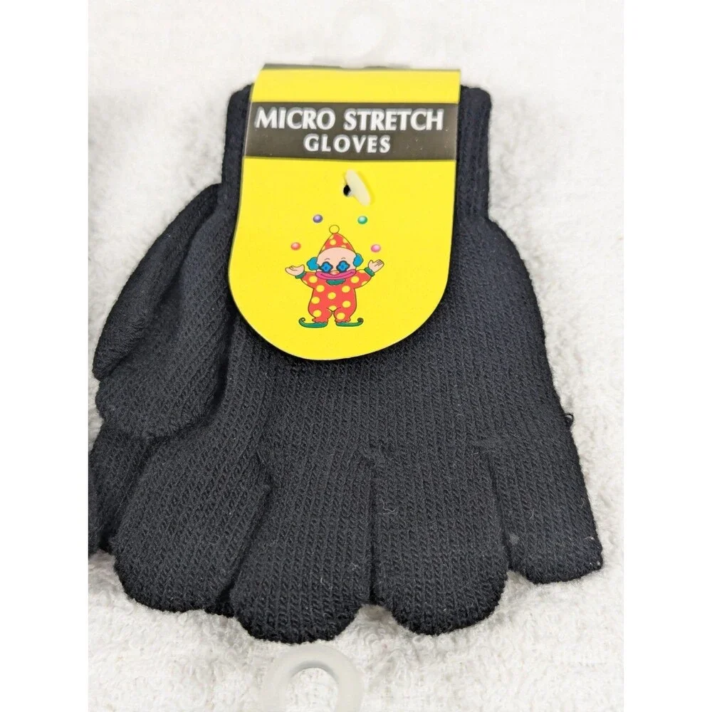 Youth - Knit Winter Warm Gloves - Kids Children - One Size for Boy Girl - 4 Pair